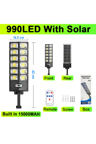 Choice 990LED 600000 Lumens Solar Led Light Outdoor Lighting 990 LED Garden L...
