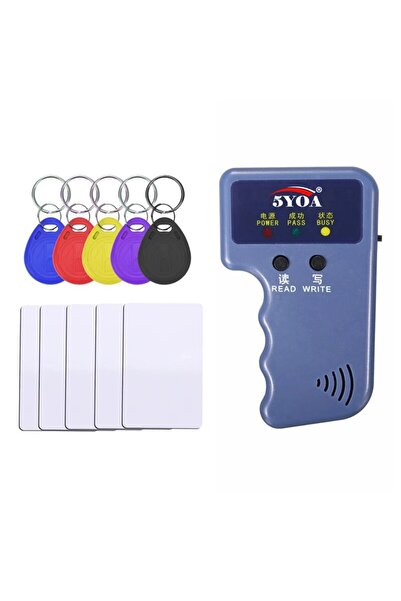 Choice جهاز IDW01 المحمول باليد، 5 مفاتيح، 5 بطاقات، قراءة بتردد 125 كيلو هرتز، ناسخ/كاتب/مكرر/مبرمج/قارئ RFID EM4100 TK4100