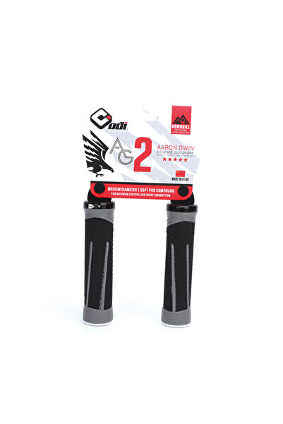 Choice4 AG2 black ODI MTB Bike Silicone Grips Comfortable Lockable Handle Gri...