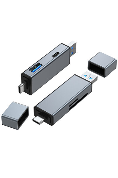 Choice قارئ بطاقات معدني، قارئ بطاقات TF USB 3.0، محول OTG، قارئ بطاقات ذاكرة فلاش 4 في 1، قارئ بطاقات SD وTF