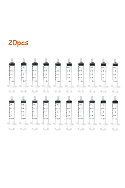 Choice 5 مل × 20 قطعة، 5-100 قطعة، محاقن صغيرة بدون إبر، 1 مل، 3 مل، 5 مل، لت...