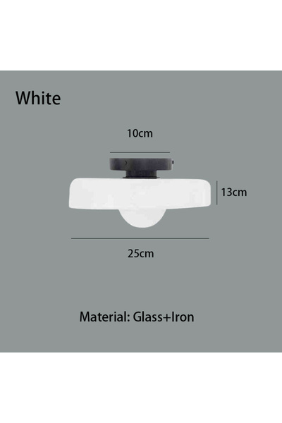 Choice white ModernVintage Glass Ceiling Light Hallway Hallway Balcony Kitchen Hallway Light Bedroom Ceilin