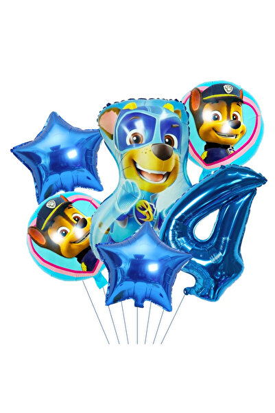 PAW PATROL 6pcs 6 pcs 6Pcs Theme Children's Birthday Balloon Set Chase Skye Cartoon Dog Party Decora