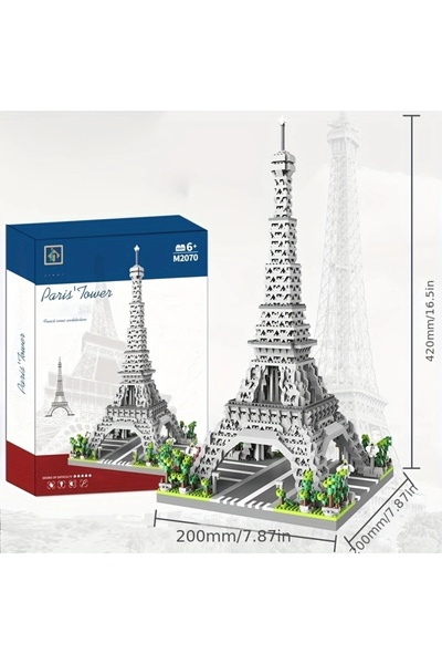 Choice 2622pcs Paris Eiffel Tower Building Blocks Micro Particle Assembly Building Blocks Decorative Deskto