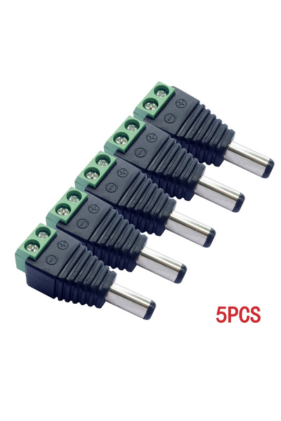 GGBEE 5 قطع من موصلات التيار المستمر الذكرية، 5 أزواج من موصلات التيار المستم...