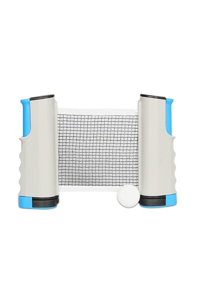 Choice شبكة تنس طاولة قابلة للسحب باللونين الرمادي والأزرق، شبكة محمولة بطول 175 سم، قابلة للتمديد، مناسبة لأي طاولة