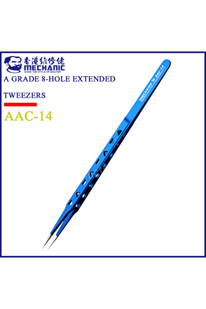 MECHANIC AAC-14 hollow heat-dissipating tweezers, lengthened thickened high hardness tweezers for...