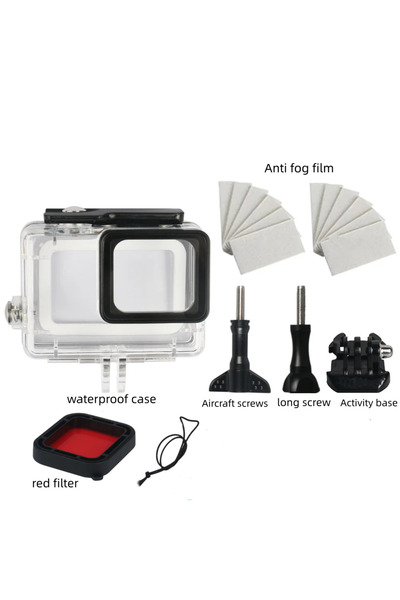 Choice جراب مقاوم للماء حتى عمق 45 مترًا مع فلتر، مناسب لكاميرات GoPro Hero 7 و 6 و 5 السوداء، يوفر حماية مثالية للغوص.