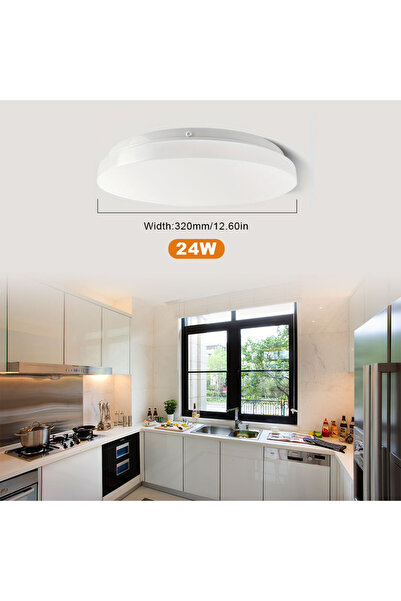 Choice 24W LED Circular Ceiling Motion Sensor Light 18W 24W AC85-265V Modern ...
