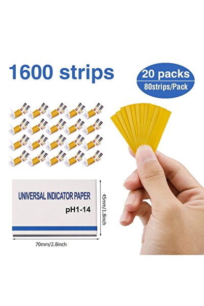 Choice pH Test Strips 1600 Strips Full Range 1-14 Universal Test Paper Litmus pH Soap Making Testing for...