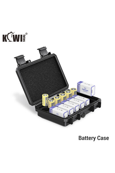 Choice علبة تنظيم بطاريات ليثيوم 9 فولت و CR123 CR123A سوداء اللون، تحتوي على...