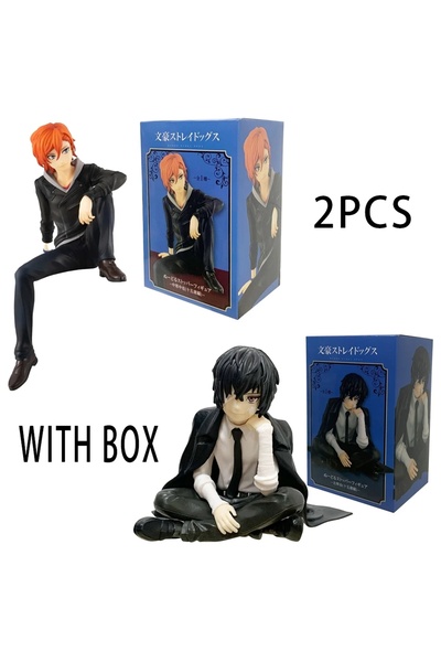 Choice مجسمان من سلسلة الأنمي الياباني "دونغو ستراي دوغز" من بانداي - مع علبة...