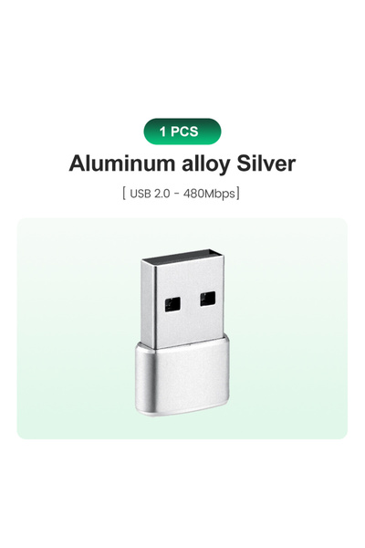Choice محول واحد فضي اللون من USB إلى USB-C لهاتف iPhone 17، محول شاحن سيارة ...