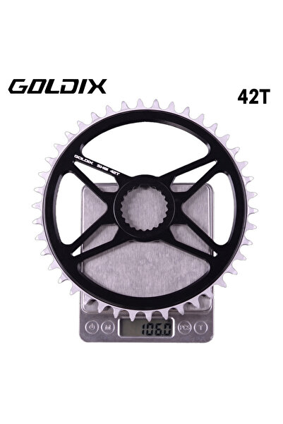 Choice ترس سلسلة دراجة GOLDIX 42T بإزاحة 0 مم، مناسب لسلسلة Shimano Deore XT ...