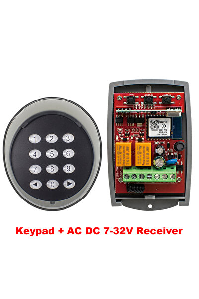 choice2 لوحة مفاتيح تحكم عن بعد لاسلكية معدنية عالمية تعمل بجهد 7-32 فولت تيا...