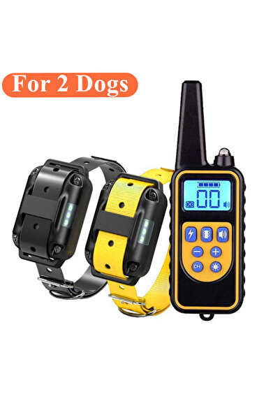 Choice طوق تدريب الكلاب 8802 أسود وأصفر - [إصدار جديد] طوق تدريب للكلاب الكبي...