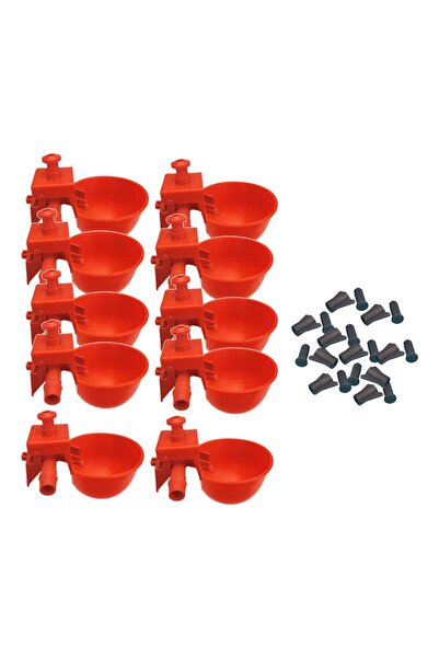 Choice 10 عبوات من أكواب شرب الماء لتغذية الدواجن الأوتوماتيكية، أكواب شرب بل...