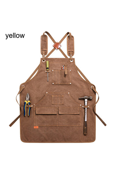 Choice مريلة نجارة رجالية مطورة من الفئة B، طولها 75 سم، وزنها 20 أونصة، مزودة بـ 9 جيوب للأدوات، هدية مثالية للرجال.