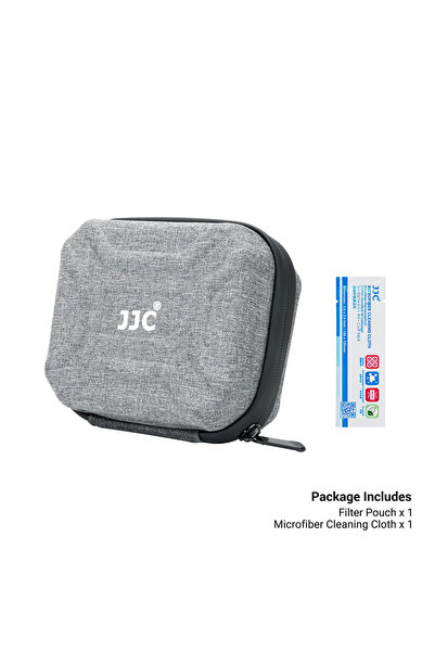 Choice حقيبة فلاتر عدسات صلبة من JJC، رمادية فاتحة، بعشرة جيوب، مقاومة للماء،...