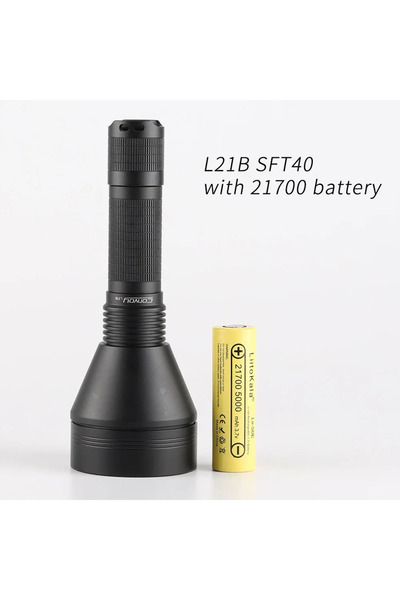 Choice Include Battery Convoy Super Bright Powerful Flashlight LED LUMINUS SST40 2000lm Torch Lighter by 21
