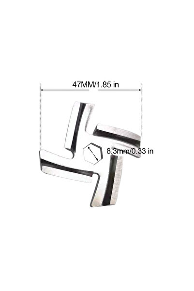 Choice F Meat Grinder Pinion Mixer Spare Parts Meat Grinder Knife Stainless S...