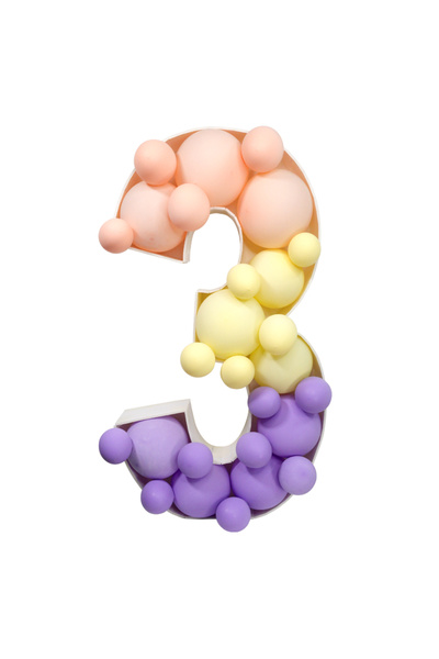 Choice 93cm 3 93 Giant Birthday Figure 0-9 Balloon Filling Box 18th Birthday ...