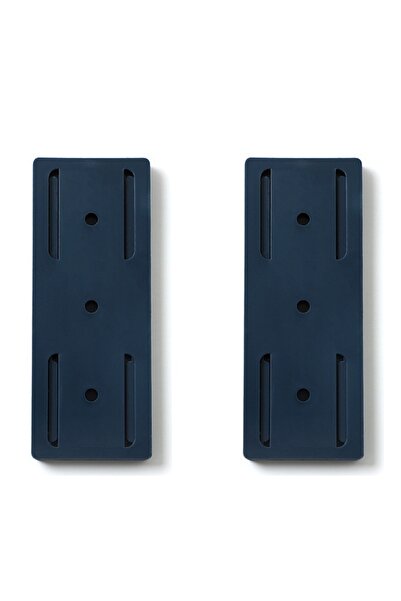 Choice حامل جداري أزرق مكون من قطعتين، مثبت قابس بدون ثقب، لاصق ذاتي، حامل كا...