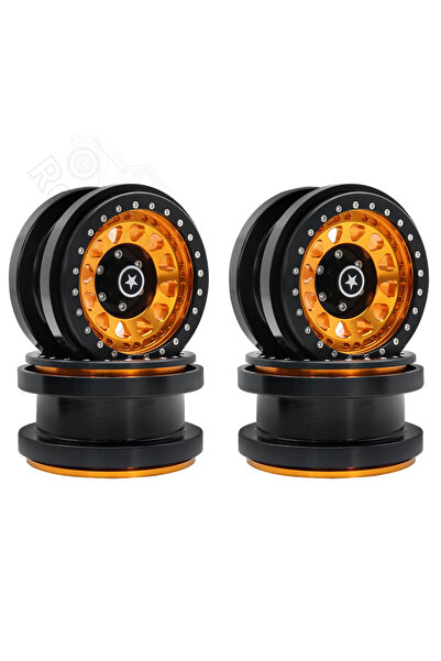 Choice 4 قطع من جنوط عجلات سيارات التحكم عن بعد المصنوعة من الألومنيوم CNC مق...