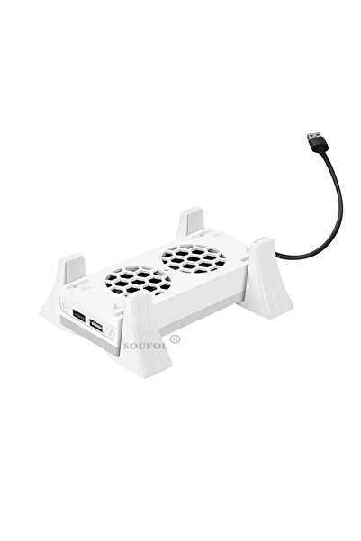 Choice White Cooling Vertical Stand 3 Gear Cooler Fan Base with Atmosphere Co...