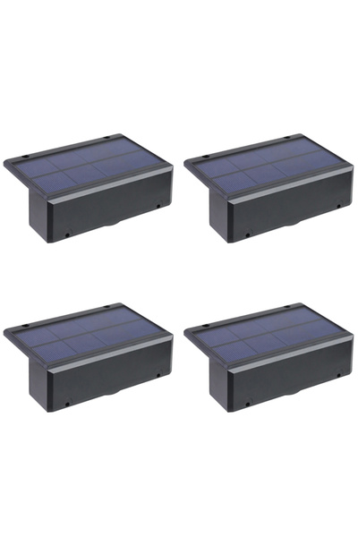Choice مجموعة من 4 مصابيح LED تعمل بالطاقة الشمسية، فائقة السطوع ومقاومة للما...