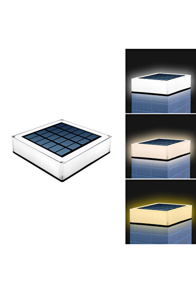 Choice مصباح يعمل بالطاقة الشمسية T-SUN، مزود بثلاث درجات حرارة لونية، مقاوم ...