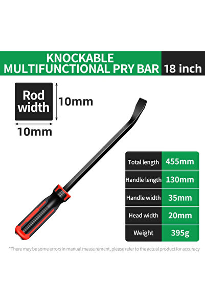 Choice1 18 inch Multi-Function Long Pry Bar 8 12 18 24 inch Tire Heavy Duty C...