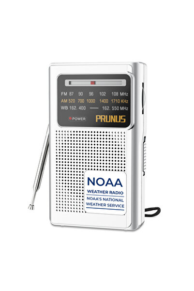Choice Silver PRUNUS J-161 Meteorological Radio Portable AM/FM Radio WB Small Radio Receiver Portable Pocke