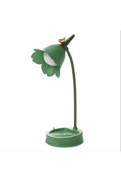 Choice مصباح مكتب LED أخضر على شكل زهرة، إضاءة لغرفة نوم الطالب، مصباح قراءة يعمل باللمس، حماية للعين، متعدد الوظائف
