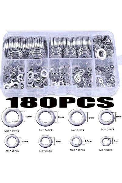 Choice 180 قطعة من حشوات الختم الصلبة المصنوعة من الفولاذ المقاوم للصدأ M2 M2...