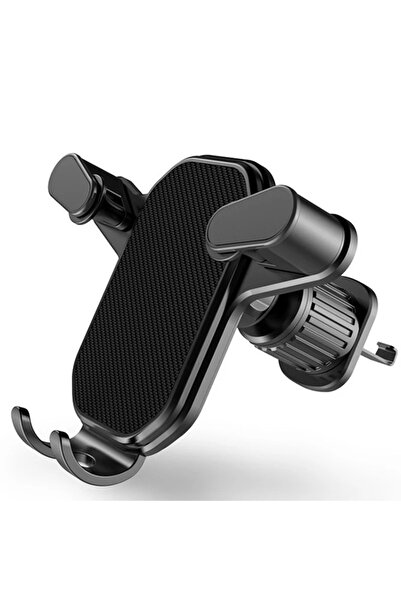 Choice حامل هاتف للسيارة أسود اللون، يُثبّت بمشبك على فتحة تهوية السيارة، حام...