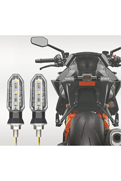 choice2 قطعتان - مصابيح إشارة انعطاف LED صغيرة بيضاء مقاس 8 مم للدراجات النار...