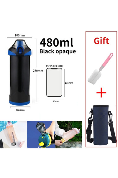 Choice Black opacity Bottle with Secret Compartment Undefined & Secret Phone Pocket Hiding Stash Pill Organ
