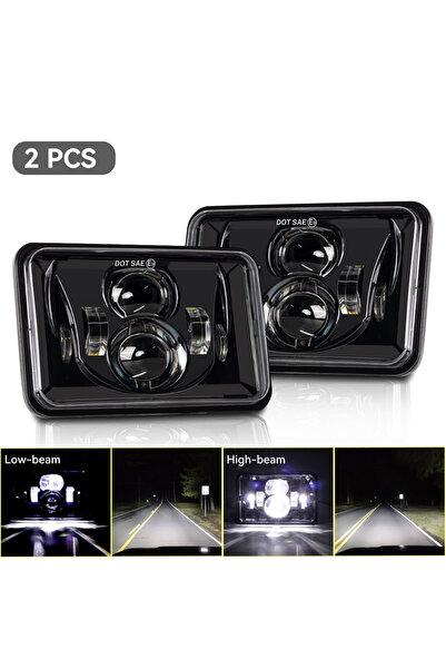 Choice1 قطعتان من مصابيح LED الأمامية مقاس 4x6 بوصة لسوزوكي DRZ400SM وDRZ400S...
