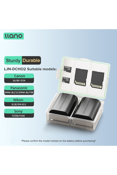 Choice علبة بطارية كاميرا LJN-DCH02 العالمية من إيلانو، مقاومة للماء، احترافي...