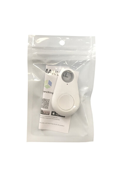 Choice White-B Mini GPS Mobile Bluetooth 5.0 Tracker Anti-Lost Device Round Anti-Lost Device Pet Kids Bag W