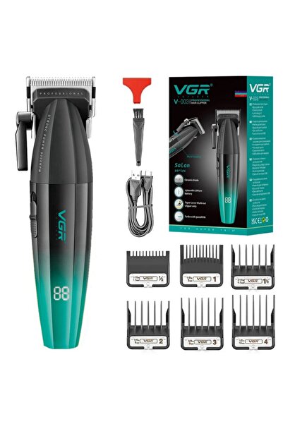 Choice V-003 Green Box Original VGR Metal 9000RPM Professional Men's Hair Cli...