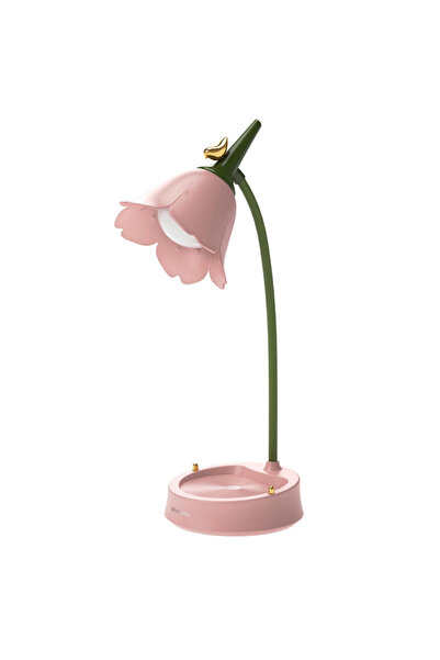 Choice pink Flower LED Desk Lamp Student Bedroom Room Lighting Touch Reading ...