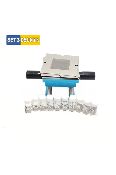 Choice Package 3 90mm BGA reballing station with Universal Stencil kit solder...