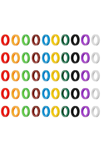 Choice 50Pcs 10-50Pcs Hollow Key Covers Key Caps Elastic Key Identifiers Cove...