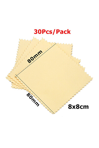 Choice8 8x8cm 30Pcs Yellow 60mm 80mm 100mm Jewelry Polishing Cloth Double-Sid...