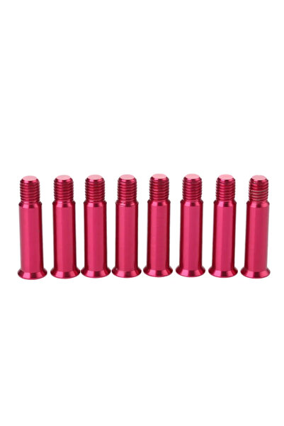 Choice 8 قطع حمراء/مجموعة براغي محورية للتزلج السريع، مصنوعة من سبائك الألومن...