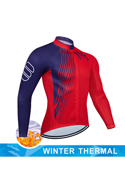Choice Asian size-L Style-15 2024 New Winter Thermal Fleece Cycling Jersey Me...