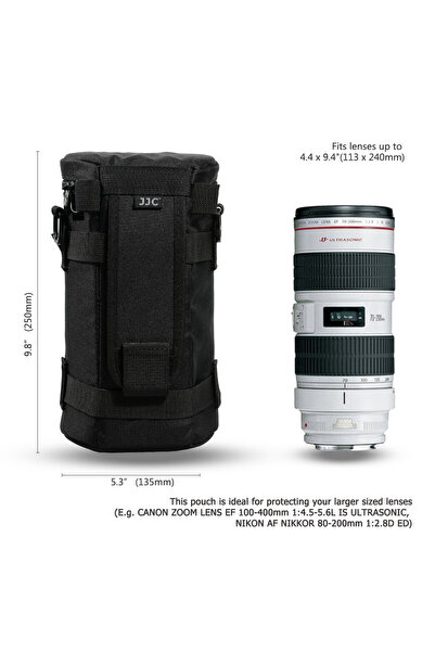 Choice5 حقيبة عدسة الكاميرا DLP6 JJC وحزام، حافظة عدسة مقاومة للماء، حقيبة تخ...
