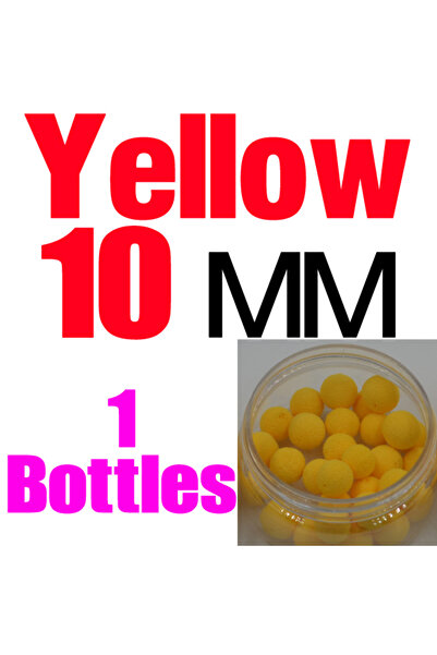 Choice كرات عائمة لصيد الكارب، 10 مم، أصفر، زجاجة واحدة، برائحة مميزة، 4 نكهات